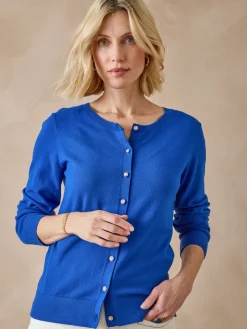 Sale Cardigan élégant boutons-bijoux Femme Gilet