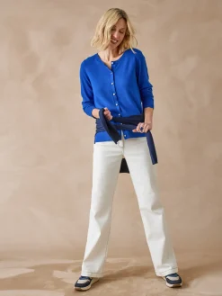 Sale Cardigan élégant boutons-bijoux Femme Gilet