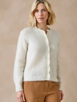 Sale Cardigan points fantaisie ajourés Femme Gilet