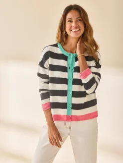 Best Cardigan rayé Femme Gilet