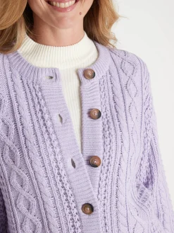 Best Cardigan torsadé col rond Femme Gilet