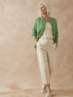 Best Cardigan torsadé col rond Femme Gilet