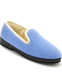 Sale Charentaises entièrement fourrées laine Femme Pantoufles, Chaussons