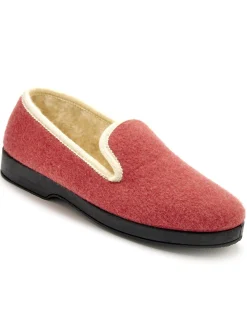 Clearance Charentaises entièrement fourrées laine Femme Pantoufles, Chaussons