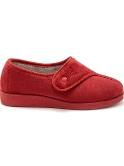 Clearance Chaussons à patte auto-agrippante Femme Pantoufles, Chaussons