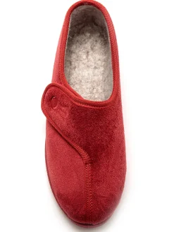 Clearance Chaussons à patte auto-agrippante Femme Pantoufles, Chaussons