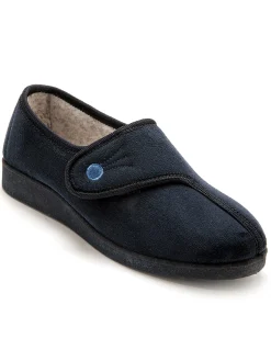 Clearance Chaussons à patte auto-agrippante Femme Pantoufles, Chaussons