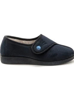 Clearance Chaussons à patte auto-agrippante Femme Pantoufles, Chaussons