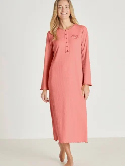 Sale Chemise de nuit longue, interlock Chemise De Nuit
