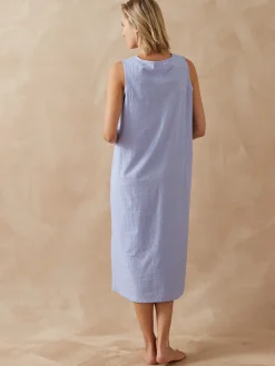 New Chemise de nuit plumetis larges bretelle Chemise De Nuit