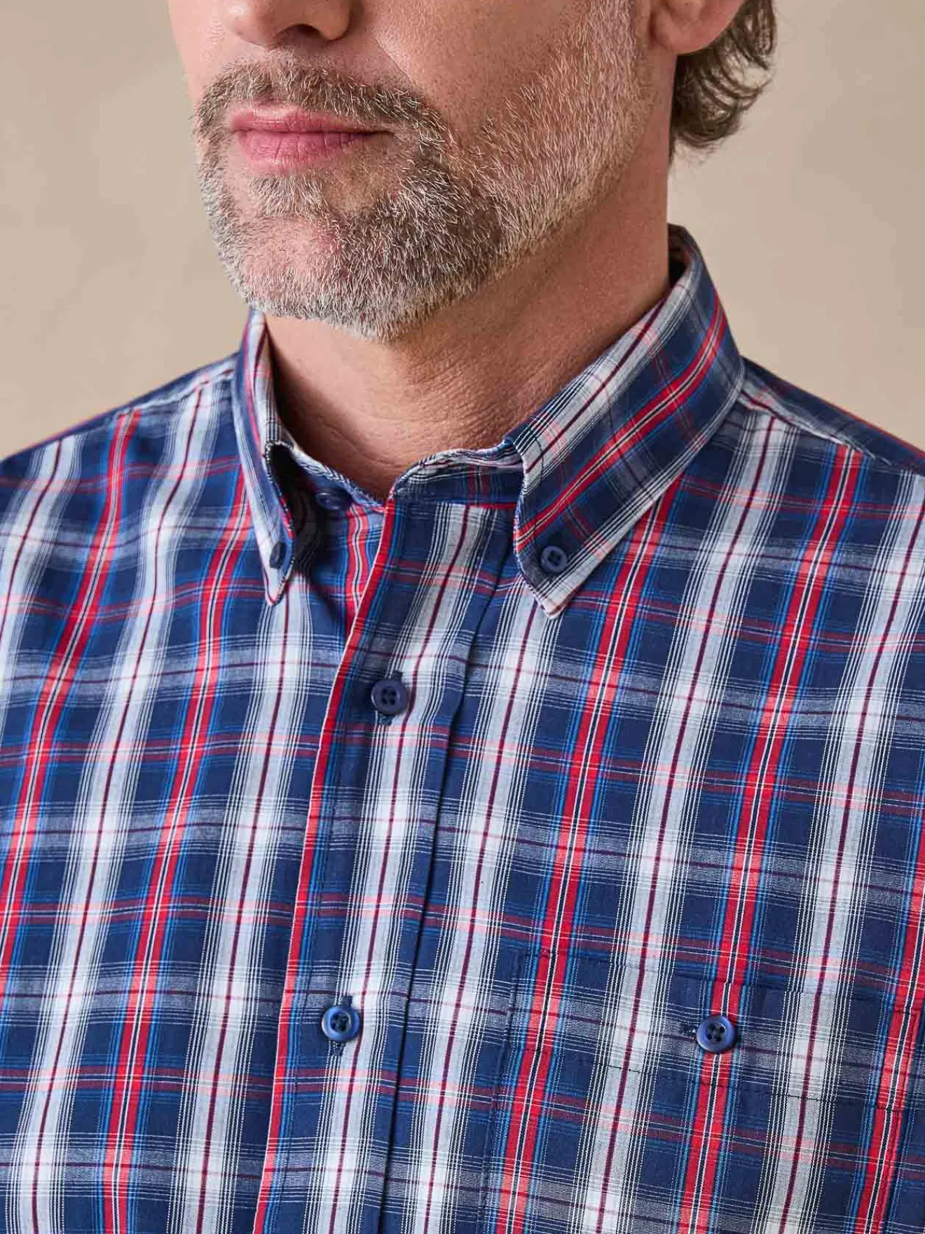 New Chemise en tissu pur coton Homme Chemise