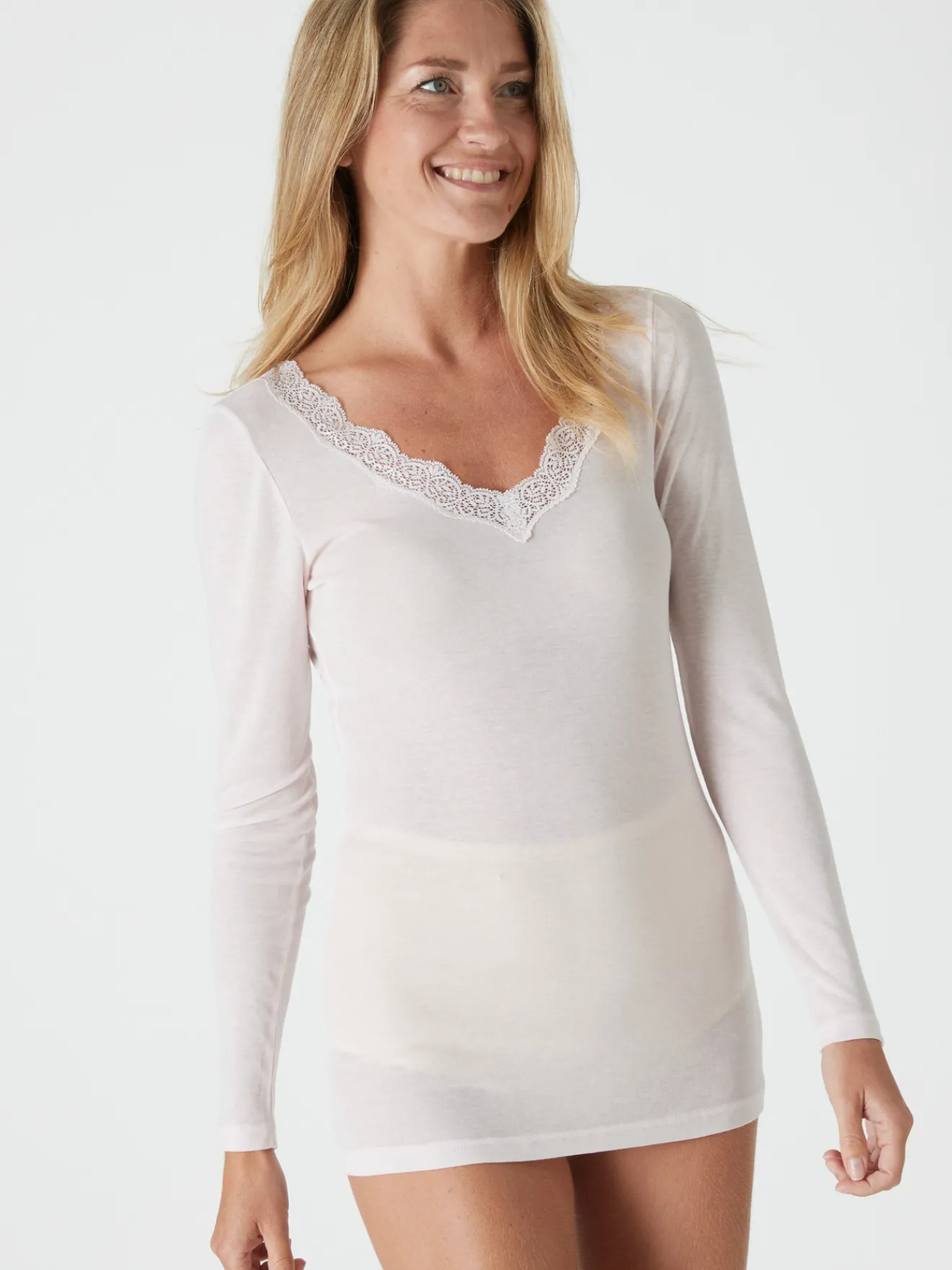 Sale Chemise manches longues avec laine T-Shirt Thermique - Les Chaleureux