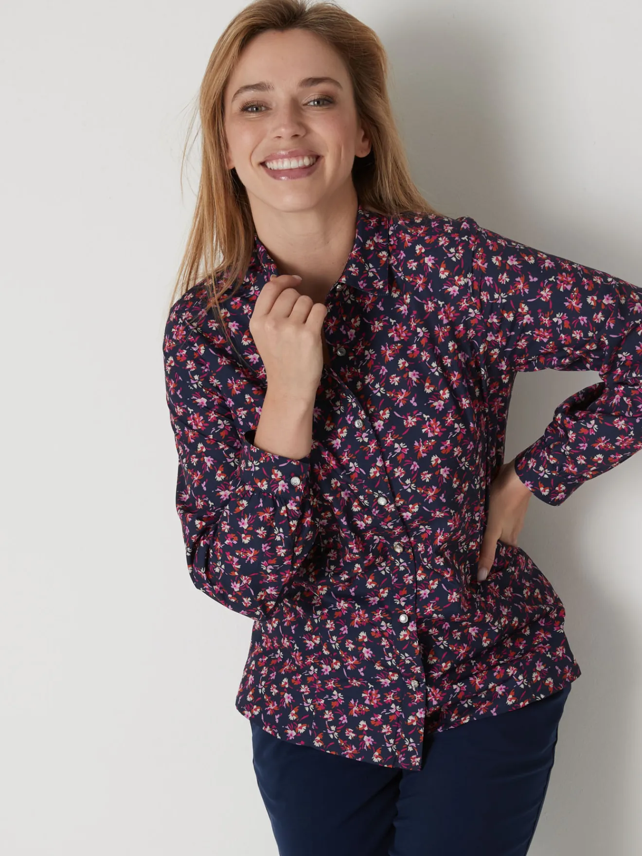 New Chemisier à manches longues Femme Chemisier, Blouse