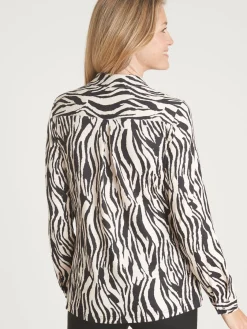 Outlet Chemisier chaud en maille Femme Chemisier, Blouse