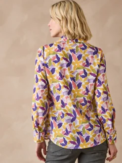 Outlet Chemisier effet plastron manches longues Femme Chemisier, Blouse