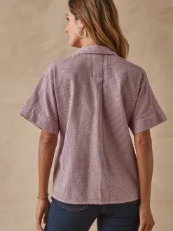 Chemisier en seersucker Femme Chemisier, Blouse