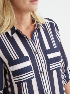 Online Chemisier fluide long. 85 cm Femme Chemisier, Blouse