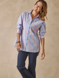 New Chemisier long pur coton Femme Tunique|Chemisier, Blouse