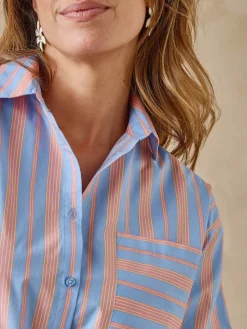 New Chemisier long pur coton Femme Tunique|Chemisier, Blouse