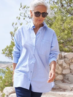 New Chemisier long pur coton Femme Tunique|Chemisier, Blouse