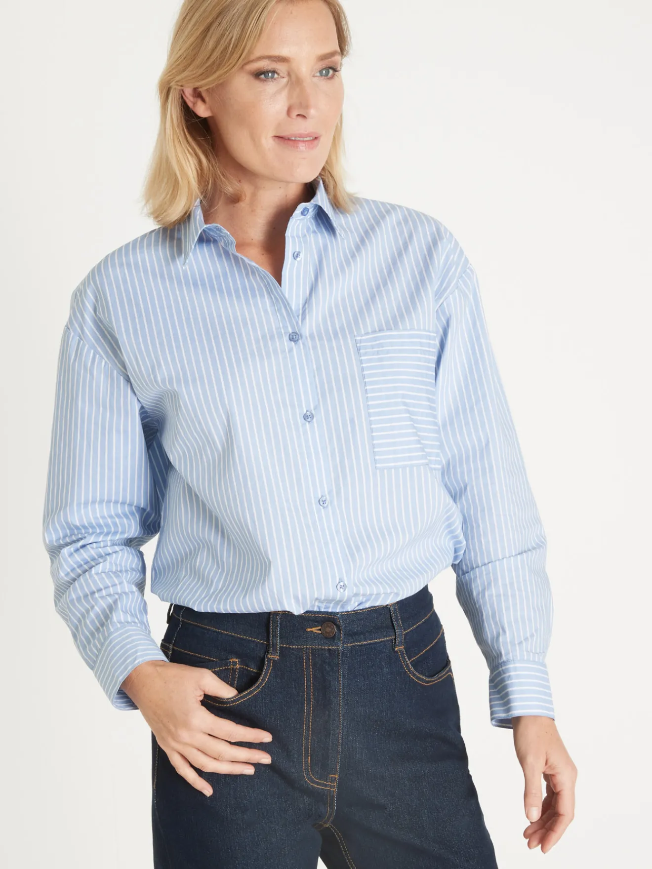 New Chemisier long pur coton Femme Tunique|Chemisier, Blouse