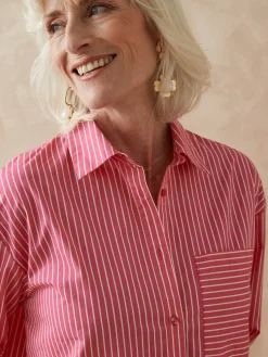 Online Chemisier long pur coton Femme Tunique|Chemisier, Blouse