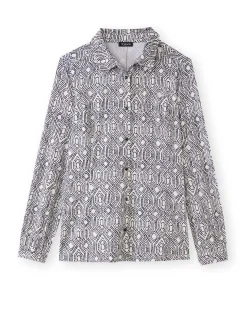 Outlet Chemisier manches longues en maille Femme Chemisier, Blouse