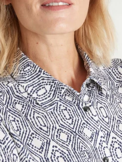 Outlet Chemisier manches longues en maille Femme Chemisier, Blouse