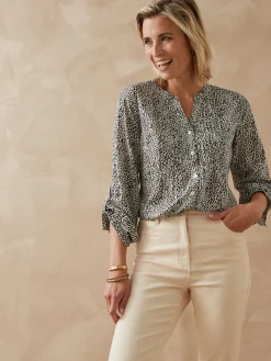 Sale Chemisier tunique à petits plis Femme Tunique|Chemisier, Blouse