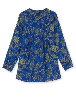 Online Chemisier tunique à petits plis Femme Tunique|Chemisier, Blouse