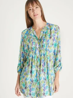 Sale Chemisier tunique à petits plis Femme Tunique|Chemisier, Blouse