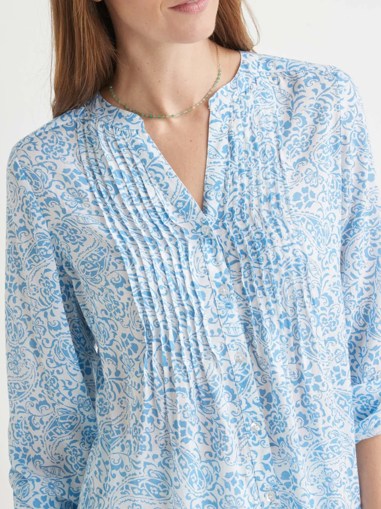 Sale Chemisier tunique à petits plis Femme Tunique|Chemisier, Blouse