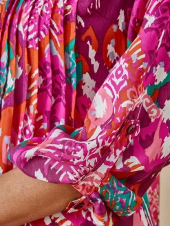 Outlet Chemisier tunique à petits plis Femme Tunique|Chemisier, Blouse