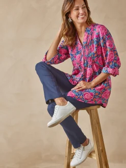 Sale Chemisier tunique à petits plis Femme Tunique|Chemisier, Blouse