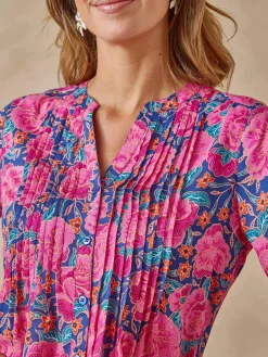 Sale Chemisier tunique à petits plis Femme Tunique|Chemisier, Blouse