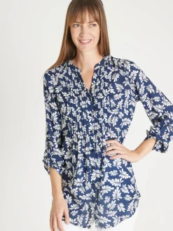 Hot Chemisier tunique à petits plis Femme Tunique|Chemisier, Blouse