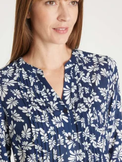 Hot Chemisier tunique à petits plis Femme Tunique|Chemisier, Blouse