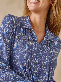 Sale Chemisier tunique en maille fluide Femme Tunique|Chemisier, Blouse