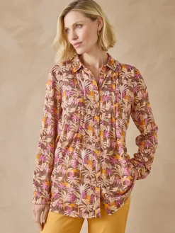 New Chemisier tunique en maille fluide Femme Tunique|Chemisier, Blouse