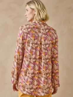 New Chemisier tunique en maille fluide Femme Tunique|Chemisier, Blouse