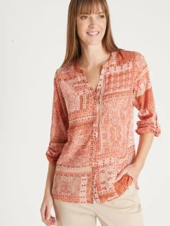 Sale Chemisier tunique fluide Femme Chemisier, Blouse