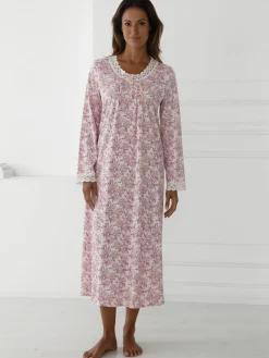 Online Chhemise de nuit longue détails macramé Chemise De Nuit