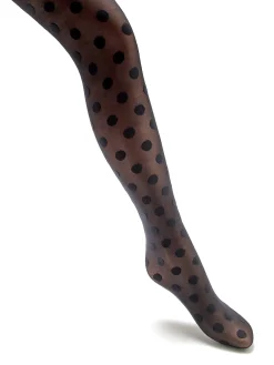 New Collant à pois 30 deniers Bas, Mi Bas, Collants