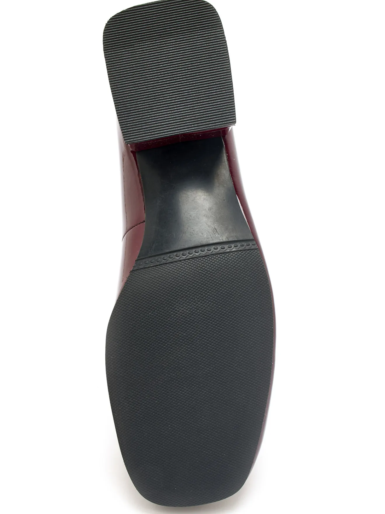 Online Décolletés cuir verni talon bloc Femme Escarpins