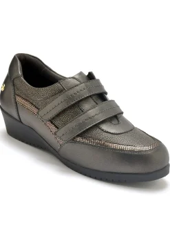 New Derbies à scratch semelle amovible Femme Baskets, Derbies