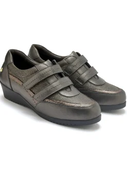 New Derbies à scratch semelle amovible Femme Baskets, Derbies