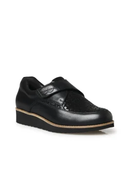 Discount Derbies à scratch tout cuir Femme Baskets, Derbies