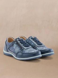 Online Derbies avec lacets et zip Femme Baskets, Derbies