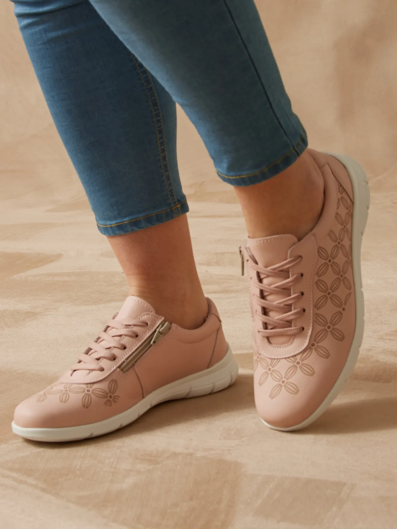 Sale Derbies avec zip et lacets Femme Baskets, Derbies