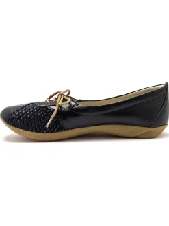 Clearance Derbies côtés extensibles cuir Femme Baskets, Derbies